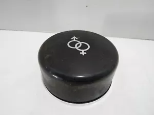 VTG 1970'S MUSK DUSTING POWDER CONTAINER HOUBIGANT INC 3 PZ SIZE-4.5" DIAMETER - Picture 1 of 6