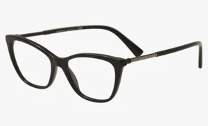 VERSACE VE 3248 GB1 54-16-140mm Black Demo Lens Cat-Eye Eyeglasses Original NEW! - Picture 1 of 6