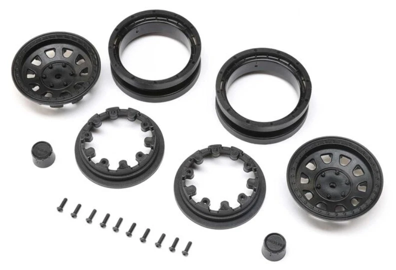 Axial Racing Raceline Daytona 1.9 Beadlock Wheels Black AXI43017 (2) - Image 1 of 1