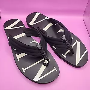 VALENTINO GARAVANI VLTN-Print Flip Flops Size EU 43 / US 10 Read 👀 - Picture 1 of 11