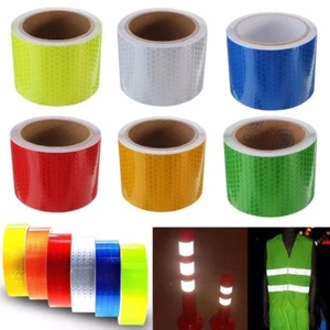 5*100cm Klebeband Warnklebeband Reflektorband Reflektorfolie Warnung Reflexfolie - Bild 1 von 9