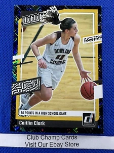 2024 #H3 Panini-Caitlin Clark Collection Highlights Metalized Iowa Hawkeyes - Picture 1 of 2