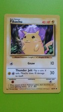 Pikachu 1999 Base Set 58 / 102 Pokemon Trading Card Game Wizards of the Coast