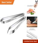 High-Quality Fish Bone Tweezers - Stainless Steel - Flat and Slant - 2 Pack