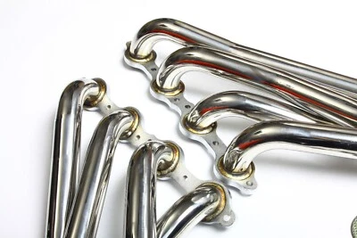 Exhaust Turbo Headers for 99-06 Chevy GMC Silverado Sierra Yukon Tahoe 4.8 5.3 6 - Image 1 of 3