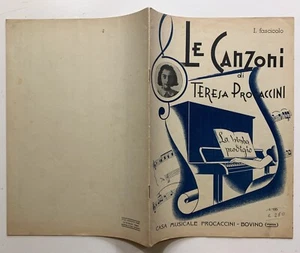 SPARTITO MUSICALE LE CANZONI DI TERESA PROCACCINI - Picture 1 of 1