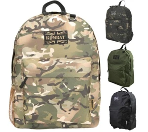 KombatUK gepolsterter Rücken leicht mit Reißverschluss Tasche Street Pack Rucksack Tasche 18ltr - Bild 1 von 12