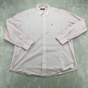 Casa Moda Shirt Mens Large L Pink Embroidered Logo Button Up Casual Long Sleeve - Picture 1 of 16