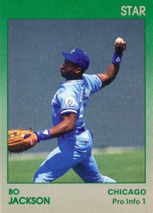 RARO-EXTRAÑO ESTRELLA-VERDE #6 Bo Jackson ROYALS Auburn TIGERS - Imagen 1 de 1