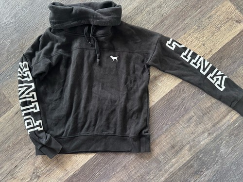 UNDERCOVER Felpa donna con cappuccio Victorias Secret Pinka cappuccio pullover nero XS TP