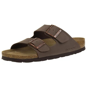 Rohde Damen Frauen Sandale Pantolette Zweiriemer Hausschuhe 5631 braun - Bild 1 von 8