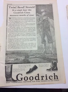 Goodrich Footwear Original 1929 Vintage Werbung - Bild 1 von 3