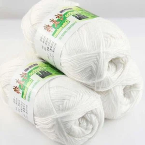 AIP Sale 3Skeins x50g Soft Bamboo Cotton Baby Wrap Hand Knitting Crochet Yarn 01 - Picture 1 of 4