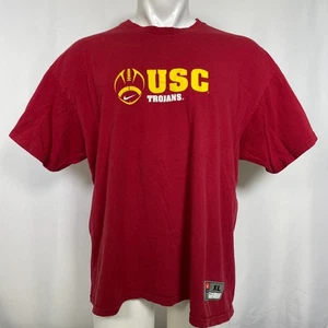 VTG USC Trojans Football NIKE Team Red Practice T-Shirt Men's XL - Picture 1 of 12