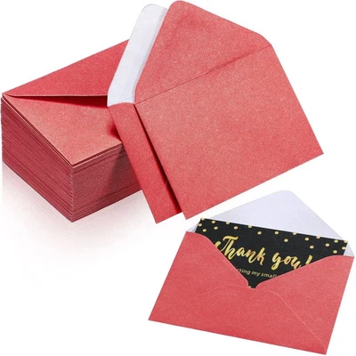 YAHENDA 200 Count Mini Gift Card Envelopes Bulk Wedding Pocket Small Paper Envelopes ...