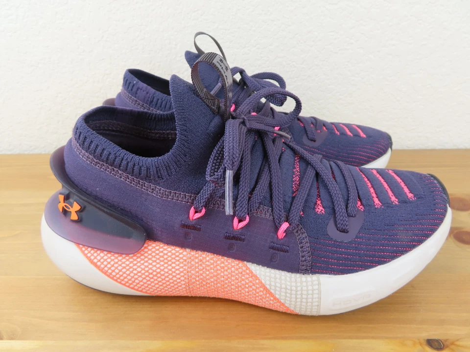 Under Armour HOVR Phantom 3 Shoes Womens Size 6 Purple Training Sneakers Gym - Image 1 of 4
