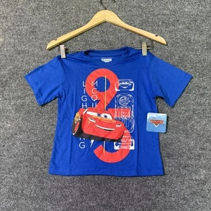 Disney Pixar Cars Baby Size 5/6 T-Shirt Blue Piston Cup Lightning McQueen NWT - Picture 1 of 8