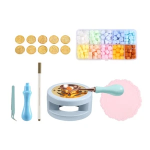 Wax Seal Stamp Kit 17Pcs, Heater, Coloring Pen, Perfect Decoration for6934 - Picture 1 of 7