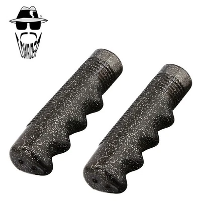 Original Lowrider Metallic Sparkle Flake Grips 7/8" x 115mm Sparkle Black Pair.