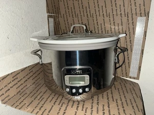 All-Clad 4 Quart Slow Cooker Model SC03 Stainless Steel - Picture 1 of 7