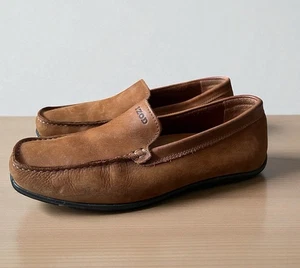 IZOD Apex Herren 10 Braun Leder Wildleder Halbschuh Schuh Gummisohle BRASILIEN 63001 - Bild 1 von 12