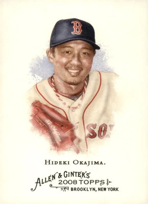 2008 Topps Allen & Ginter #296 Hideki Okajima 波士顿红袜队 — 第 1/2 张图片