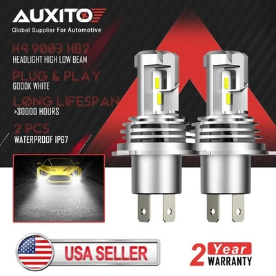 2x AUXITO LED H4 9003 Bombillas Faro Luz Alta Baja para Honda Civic 1998-2003 Foto 1 de 4