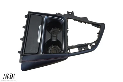 2015 - 2020 BMW F80 F82 F83 M3 M4 RED LEATHER CENTER CONSOLE TRAY ASSEMBLY OEM Foto 1 de 4