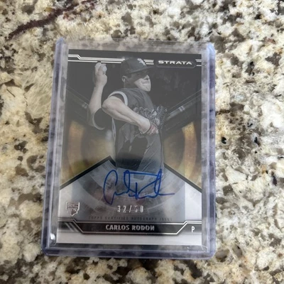 Carlos Rodon 2015 Topps Strata Rookie RC Auto Autograph /50 - Image 1 of 2