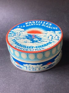 Anciennen Boite en métal Raquillet Chabas Carpentras Bonbons TRES TRES BON ETAT - Picture 1 of 8