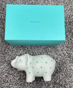 Hucha Tiffany & Co ELEFANTE con puntos verdes hecha en Italia NUEVA - Imagen 1 de 10