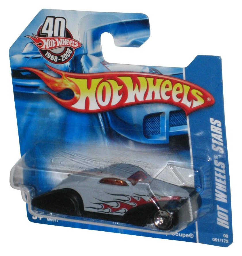 Hot Wheels Stars 40th Gray & Black Swoop Coupe Toy Car 051/172 - (Short Card) - Image 1 of 1