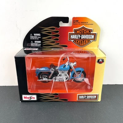 Maisto 1952 modelo K Harley Davidson motocicleta azul escala 1:18 serie 27 - NUEVO Foto 1 de 4