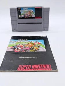 Super Mario Kart (Super Nintendo SNES, 1992) con manuale - TESTATO E FUNZIONANTE - Foto 1 di 8