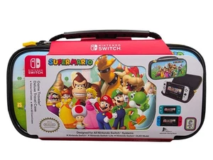Estuche de viaje Nintendo Switch Super Mario Deluxe con juego y ranuras para tarjetas SD - Imagen 1 de 7