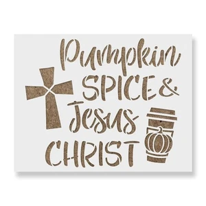 Plantilla de especias de calabaza y Jesucristo - 190 micras de Mylar - Imagen 1 de 8