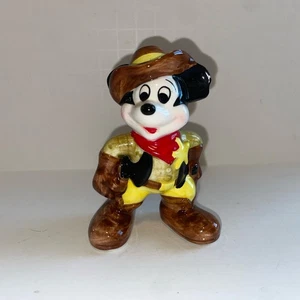 Vintage Disney Japan Mickey Mouse Sheriff Cowboy Keramik Figur - Bild 1 von 8