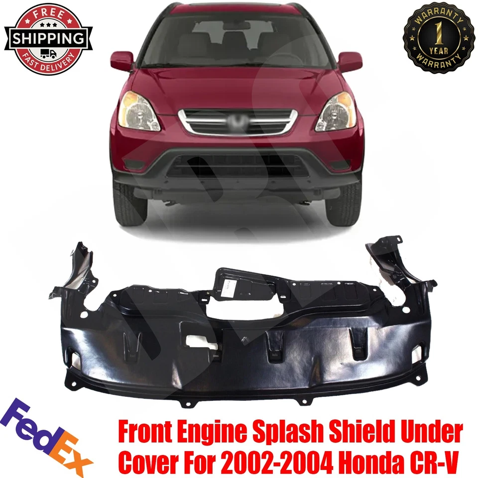 New Front Engine Splash Shield Under Cover For 2002-2004 Honda CR-V HO1228114 - Image 1 of 4