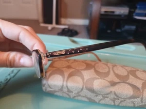 Coach Brille mit Etui 514 Lizzie Schildpatt Gestell Gläser mit "Diamant" Detail - Bild 1 von 12