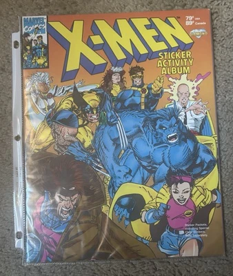 Juego completo de pegatinas de X-Men y álbum de pegatinas de X-Men 1993 Foto 1 de 4