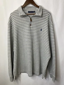 Polo Ralph Lauren Mens Size XXL 1/4 Zip Pullover Sweater Heavy Knit Cotton Fall - Picture 1 of 12