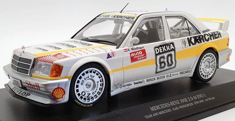 Minichamps 1/18 Scale 155 903660 - Mercedes Benz 190E 2.5 16 EVO1 K.Wendlinger - Image 1 of 4