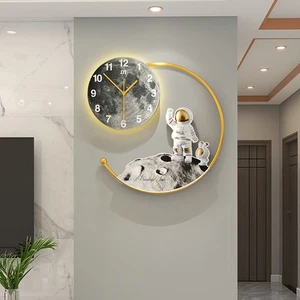 20,5" Astronaut LED Wanduhr mit Fernbedienung & Mond Design - moderne Einrichtung - Bild 1 von 7