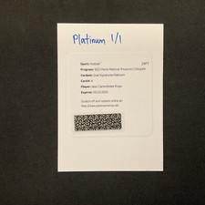 JALEN CARTER & KELEE RINGO Platinum Rookie Auto 1/1 2023 National Treasures BK