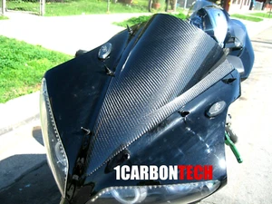CARBON FIBER WINDSCREEN WINDSHIELD 04-05-06 2004-2005-2006 YAMAHA YZF R1 - Picture 1 of 6