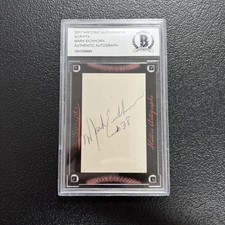 Mark Eichhorn - 2017 Historic Autographs Scripts - Beckett COA