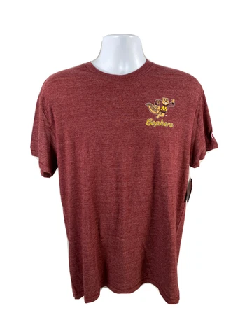 NEW Champion Men's Burgundy/Red Minnesota Gophers Short Sleeve T-Shirt -L Cover
