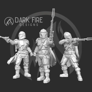 PICK ONE Mando Mandalorian Resin 3d printed 1:46 Star Wars Legion Scale - Picture 1 of 1