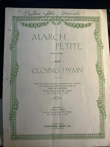 B 1948 Eastern Star Fraternal Sheet Music (three Bits) - Picture 1 of 2