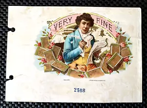 CAMPIONE ETICHETTA SCATOLA SIGARI WITSCH & SCHMITT MOLTO FINE # 2568 LITHO - Foto 1 di 3